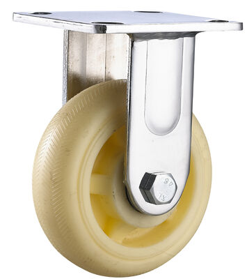 Quality  100mm - 200mm Heavy Duty Castors with 50mm Tread Width and 5.75mm Plate Thickness Industrial Casters factory