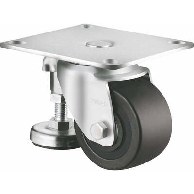 Quality  Medium Duty Rotating Caster Wheel With Adjustable Support Legs Caster Wheel factory