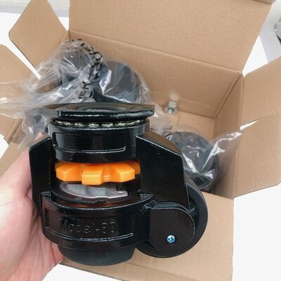 Quality  GD80S Leveling Caster with 1000kg Capacity AD12 Aluminum Alloy Housing and High-Strength Nylon Wheel factory