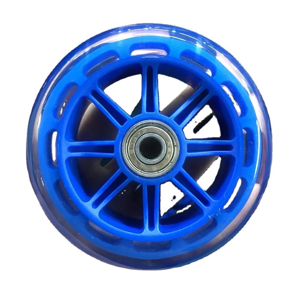 4 Inch Transparent PU Caster Wheels 70KG Load