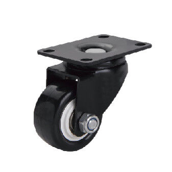 PP PU PVC Universal Furniture Casters Black Lightweight Caster Wheels