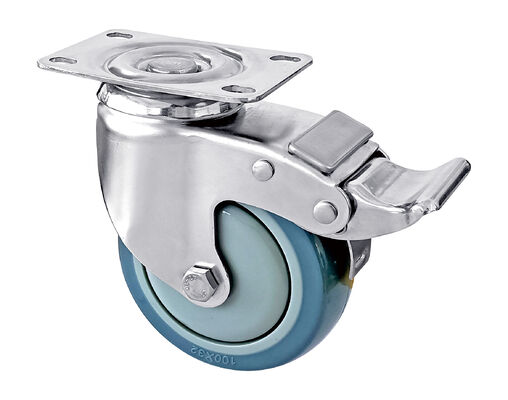 Medium Duty Stainless Steel Casters 75mm 100mm 125mm Diameter