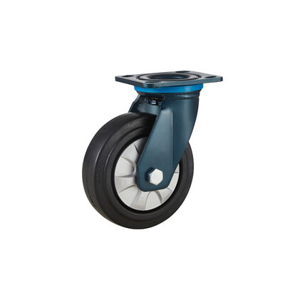 100mm 150mm Heavy Duty Castors Hi Elastic Thermoplastic Rubber Wheel Casters