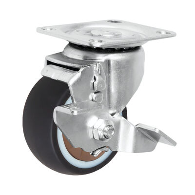 Light Duty Universal Caster Wheels , TPR Furniture Castor Wheels OEM ODM