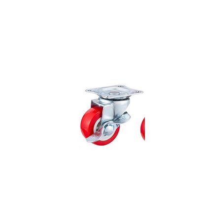 Red Caster Wheels 25mm -75mm Universal Office Chair Caster Wheels