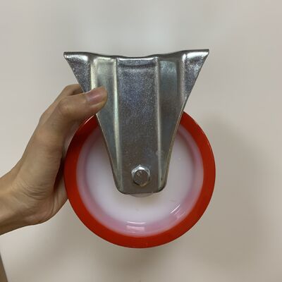 5 Inch Industrial PU Caster Wheel with Polyurethane Tread Double Ball Bearing and Non-Marking Design