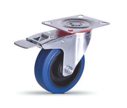 5 Inch Industrial PU Caster Wheel with Polyurethane Tread Double Ball Bearing and Non-Marking Design