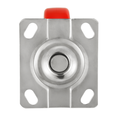 Medium Heavy Duty 80kgs Universal Smooth Running Red PU Polyurethane Caster Wheels for Trolleys