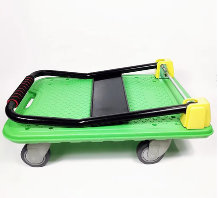 300kgs Factory Platform Trolley Plastic Hand Cart for Warehouse Easy Moving Professional Machine Tool Movers Carry Cargo Storage