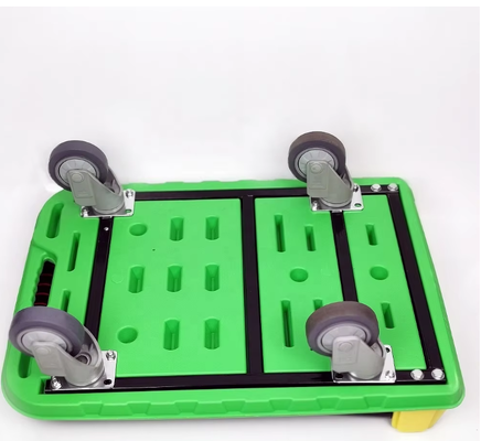 300kgs Factory Platform Trolley Plastic Hand Cart for Warehouse Easy Moving Professional Machine Tool Movers Carry Cargo Storage