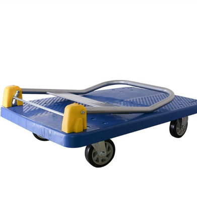 200kgs Loading Capacity Large Platform Heavy Duty Hand Truck Cart Folding With Brake and Swivel Wheels