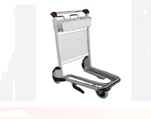 Ground Service Hand Push Aluminum Alloy Transport Luggage Airport Trolley