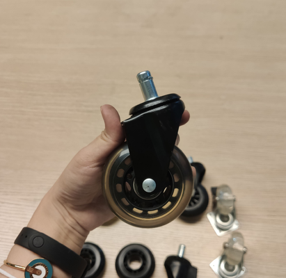 3 4 5 Inch Blue Tpr 60-100kg Load Capacity Threaded Stem With Brake Large-Scale Catering Industrial Casters