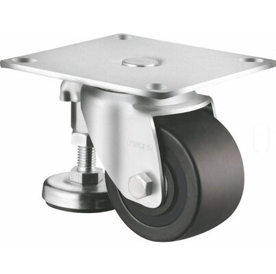 Nylon wheel Double Ball Bearing High Leveling Adjusting Low Gravity Castor Wheel