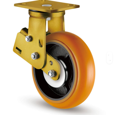 Heavy Duty 8 Inch Swivel Spring Loaded Casters Shock Absorb Casters Wheels