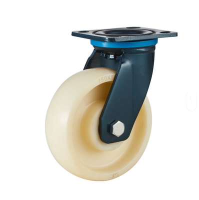 4/5/6/8 Inch Swivel Fixed White Locking Nylon Castor Industrial Diameter 125 mm Caster Wheels