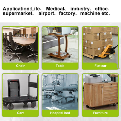 4/5/6/8 Inch Swivel Fixed White Locking Nylon Castor Industrial Diameter 125 mm Caster Wheels