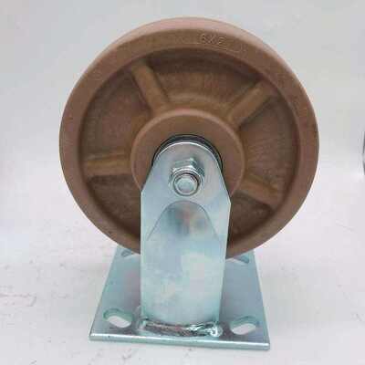 6 Inch 150 mm High-Temperature Nylon Heavy-Duty Universal Caster Wheel 300kg Load Rating
