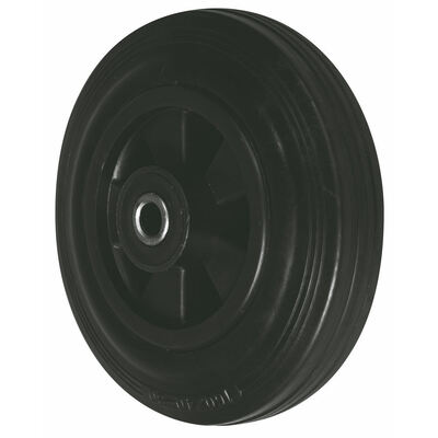 6/8 Inch 150/200kg Load Capacity Black Rubber Polypropylene Swivel Caster with Brake