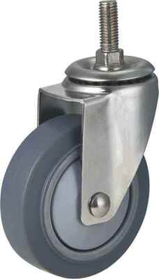 Single Bearing TPR Medium Casters Industrial Swivel Brake Wheel for Store Display Fixtures