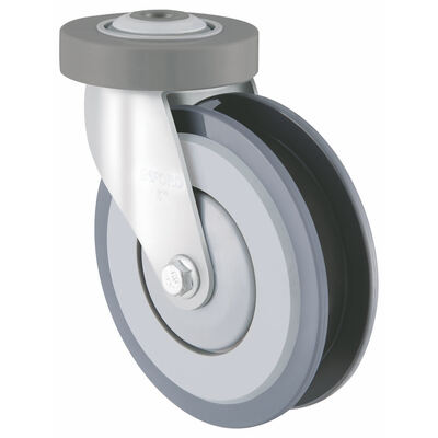 TPR Customized 5inch 125MM Swivel Caster Walkway for Shopping Cart for 70-120kgs Load-bearing
