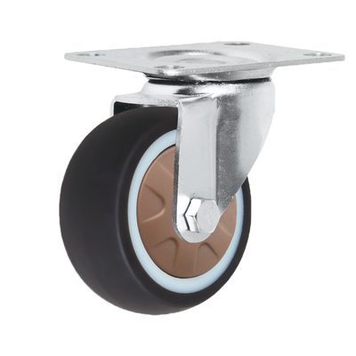 1-inch /1.5-inch/2-inch/2.5-inch/3-inch Chrome-plated TPR Swivel Caster Wheels For Hotel Furniture