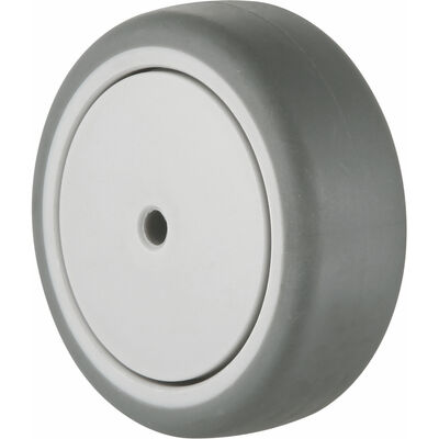 Stainless Steel SUS304 Institutional 50mm Ball Bearing Castor Thermoplastic Rubber Anti-rusting Caster Wheel