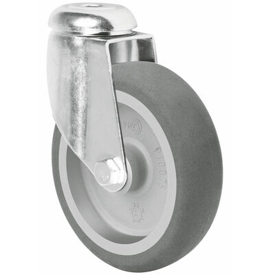 Good Quality OEM/ODM Customized Stainless Steel Apparatus Casters — 2″ & 3″ Grey TPR Industrial Swivel Wheels