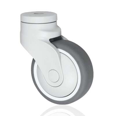4 Inch (100 mm) Bolt Hole Swivel Medical Caster with Total Lock Brake