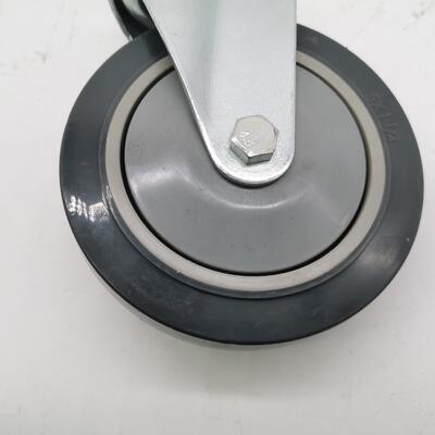 Roulette pivotante industrielle TPR à usage moyen, 3 pouces, 75mm, pour chariot et équipement