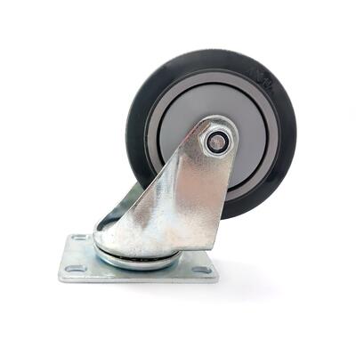Roulette pivotante industrielle TPR à usage moyen, 3 pouces, 75mm, pour chariot et équipement