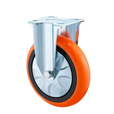 ล้อ PU รับน้ำหนักมากทนทาน – ตัวเลือกแบบหมุนและเบรกอุตสาหกรรมขนาด 4 นิ้ว