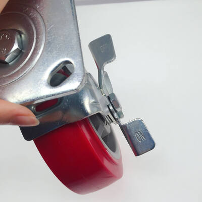 6 Inch Industrial Material Carts Caster Wheels – Heavy-Duty Swivel & Side Brake Mobility Wheels