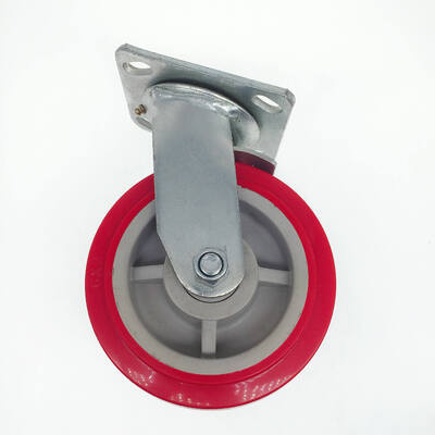 6 Inch Industrial Material Carts Caster Wheels – Heavy-Duty Swivel & Side Brake Mobility Wheels