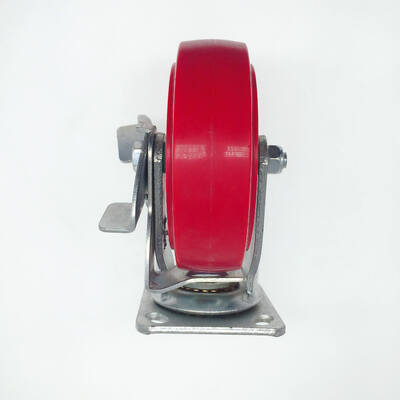 6 Inch Industrial Material Carts Caster Wheels – Heavy-Duty Swivel & Side Brake Mobility Wheels