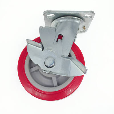 6 Inch Industrial Material Carts Caster Wheels – Heavy-Duty Swivel & Side Brake Mobility Wheels