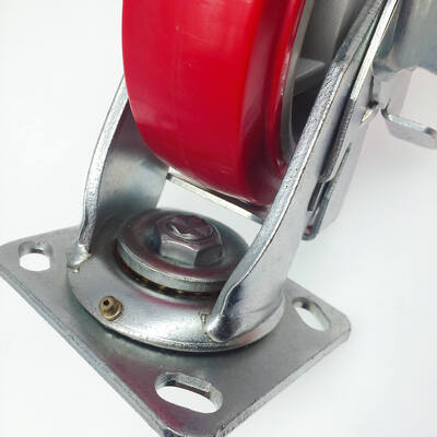 6 Inch Industrial Material Carts Caster Wheels – Heavy-Duty Swivel & Side Brake Mobility Wheels