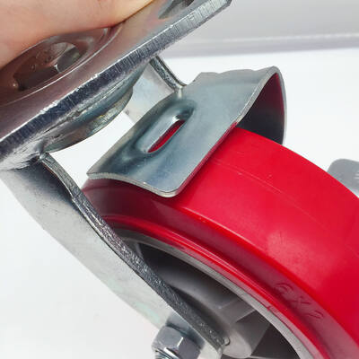 6 Inch Industrial Material Carts Caster Wheels – Heavy-Duty Swivel & Side Brake Mobility Wheels