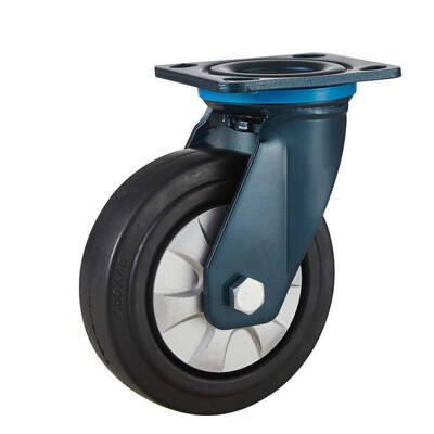 DACROMET coated Heavy-Duty Trolley Caster Wheels 4/5/6/8 Inch – Rubber & Steel Swivel Casters