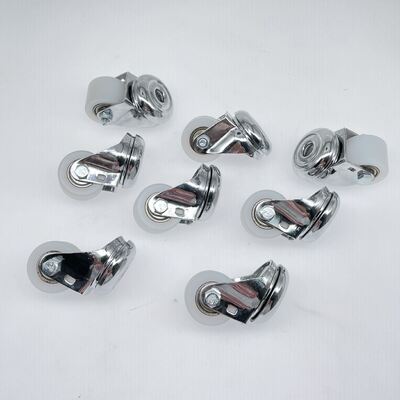 Les roues de roulement en nylon industriel en fonte européenne avec un trou de boulonnage et un support en acier galvanisé