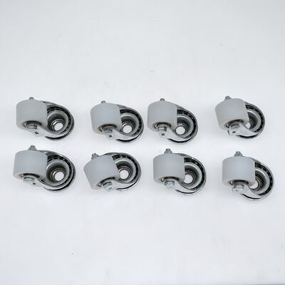 Les roues de roulement en nylon industriel en fonte européenne avec un trou de boulonnage et un support en acier galvanisé