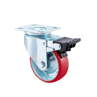 100 mm / 4 Inch Steel Core Polyurethane (PU) Swivel Caster Wheel – Heavy Duty Industrial Mobility Solution