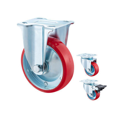100 mm / 4 Inch Steel Core Polyurethane (PU) Swivel Caster Wheel – Heavy Duty Industrial Mobility Solution