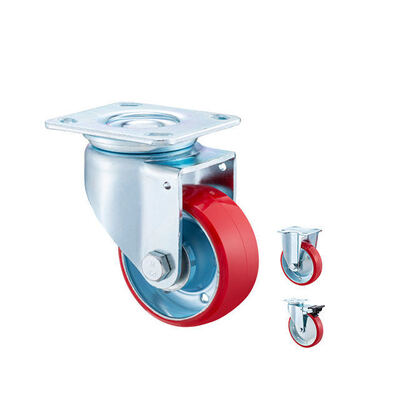 100 mm / 4 Inch Steel Core Polyurethane (PU) Swivel Caster Wheel – Heavy Duty Industrial Mobility Solution