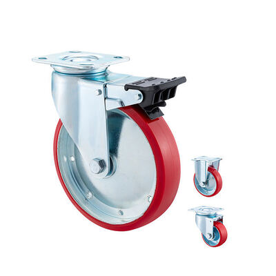 100 mm / 4 Inch Steel Core Polyurethane (PU) Swivel Caster Wheel – Heavy Duty Industrial Mobility Solution