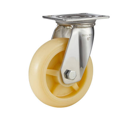 Ruota girevole industriale in acciaio inossidabile 304 PP da 4/5/6/8 pollici