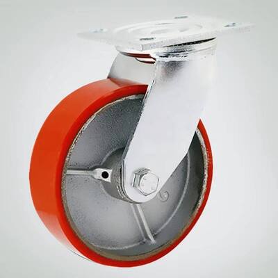 4 Inch Heavy Duty Cast Iron Core PU Caster Wheels – Industrial Mobility Solution