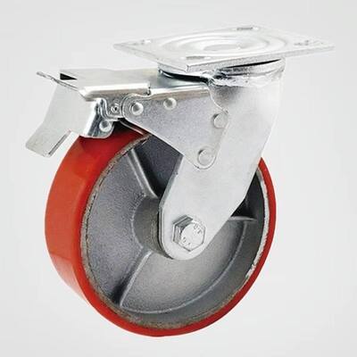 4 Inch Heavy Duty Cast Iron Core PU Caster Wheels – Industrial Mobility Solution