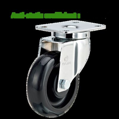 125 mm Industrial ESD Anti‑Static PU Caster Wheels – Medium Duty Conductive Mobility Solution