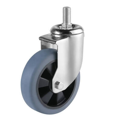 Medium Heavy Duty Industrial Caster Wheel TPR Tread PP Core Swivel Plate Castor for Trolley and Equipment